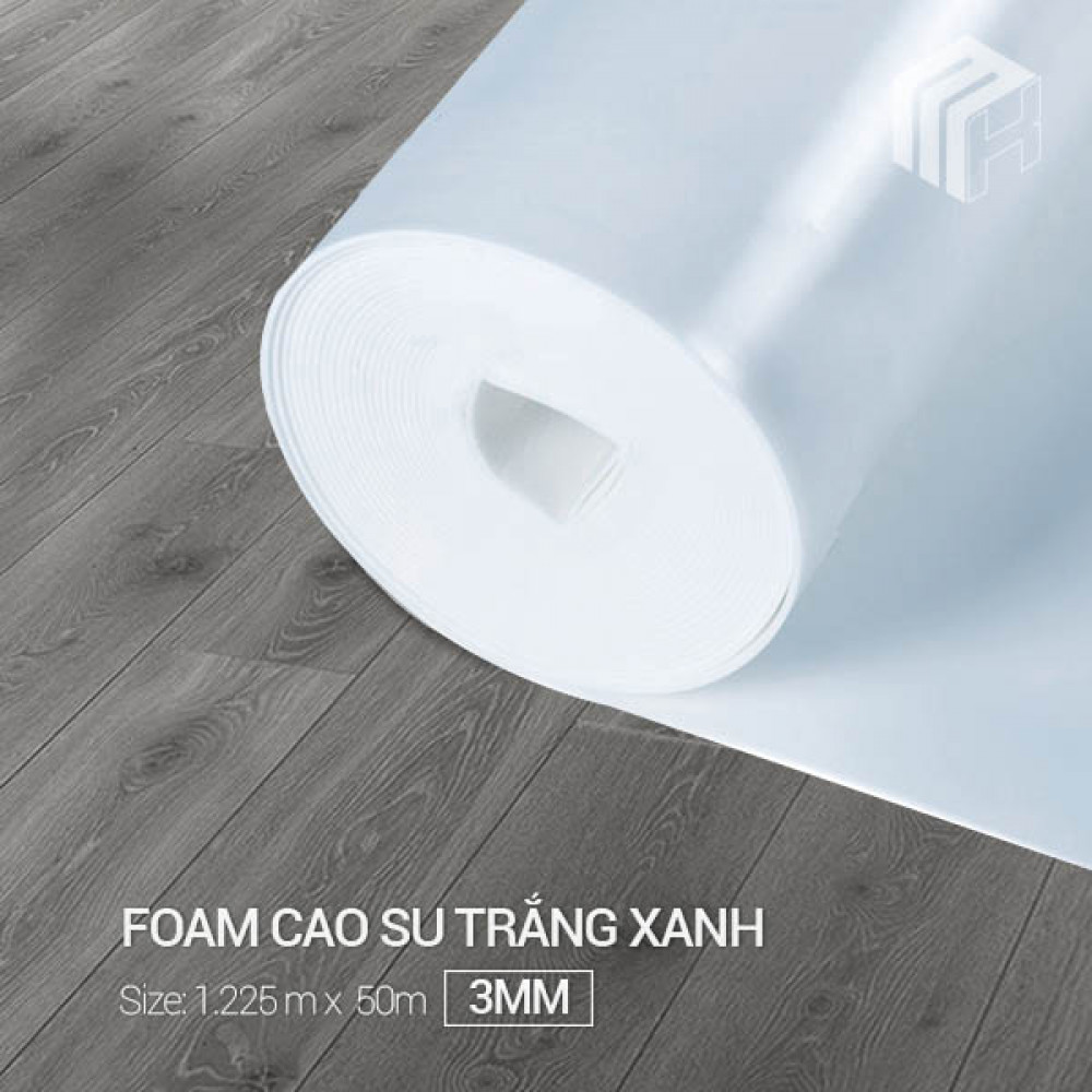 Foam Cao Su Trắng Xanh 3mm