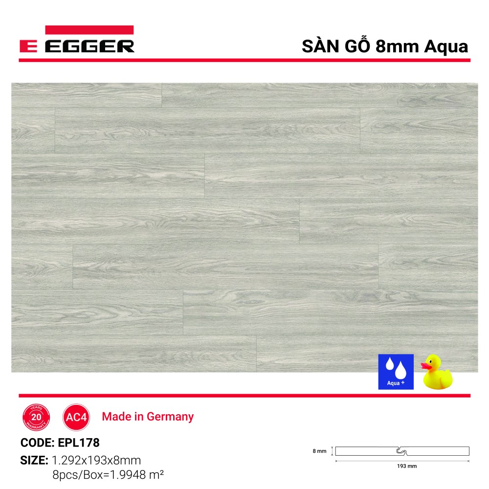 Sàn gỗ Egger Aqua+ EPL178