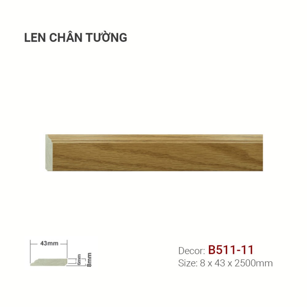 Len tường nhựa B511-11