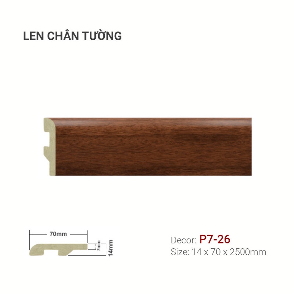 Len tường nhựa P7-26