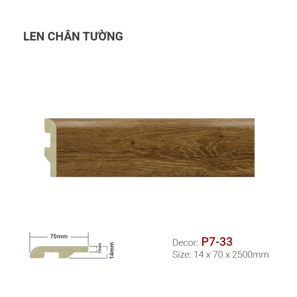 Len tường nhựa P7-33