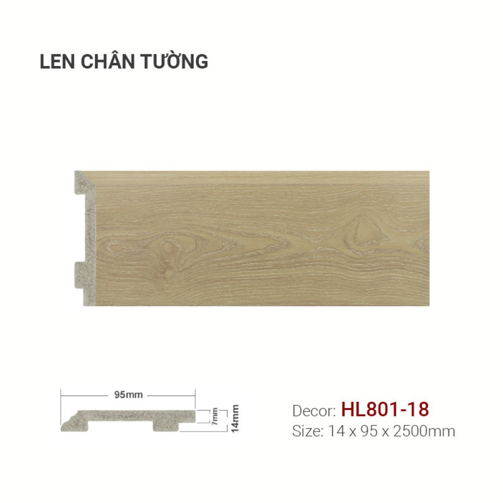 Len Tường Nhựa HL801-18