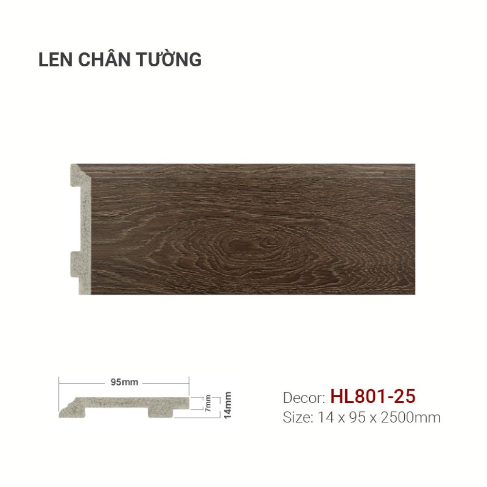 Len Tường Nhựa HL801-25