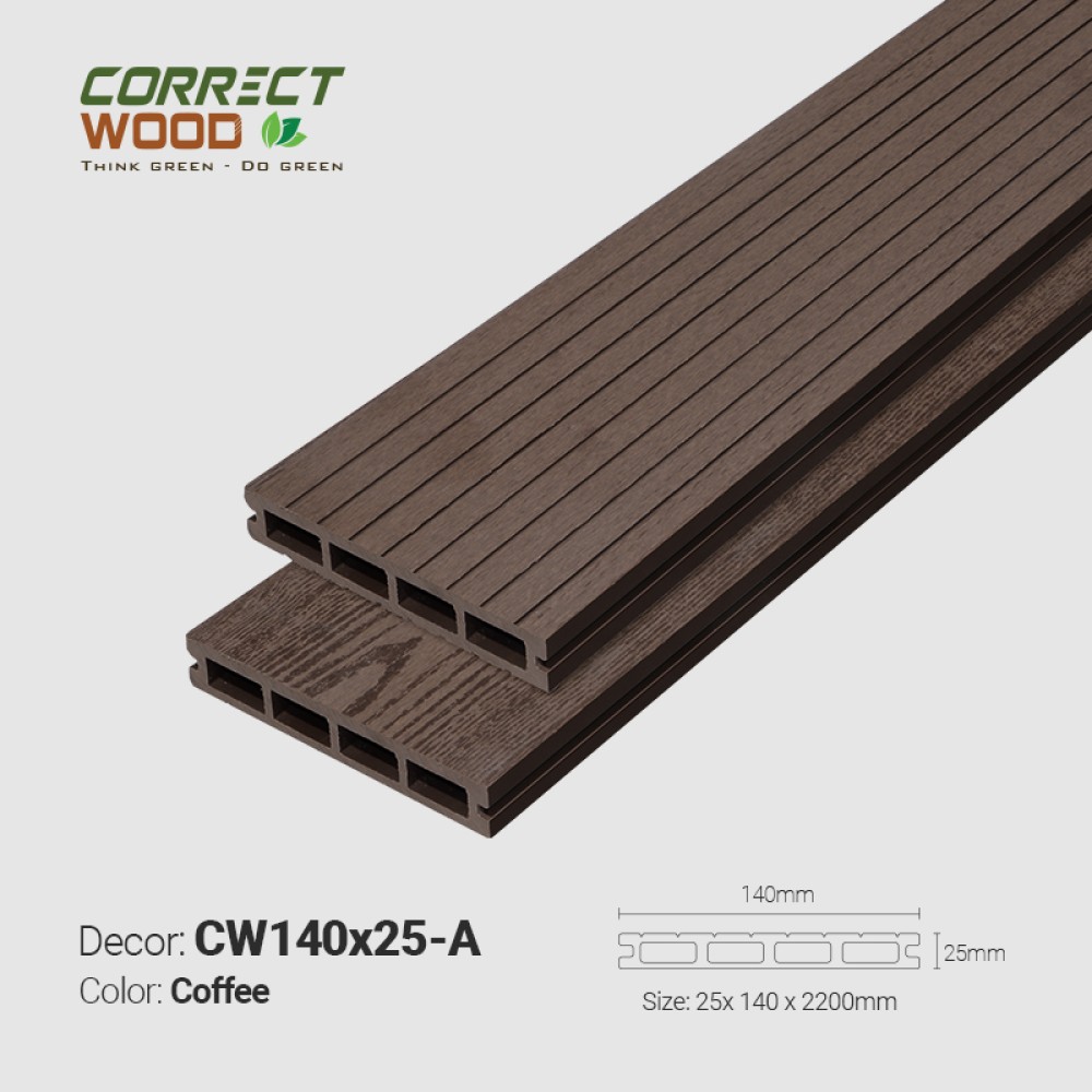 Sàn gỗ Correct Wood CW140X25-A Coffee