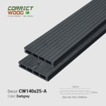 Sàn gỗ Correct Wood CW140X25-A Darkgrey