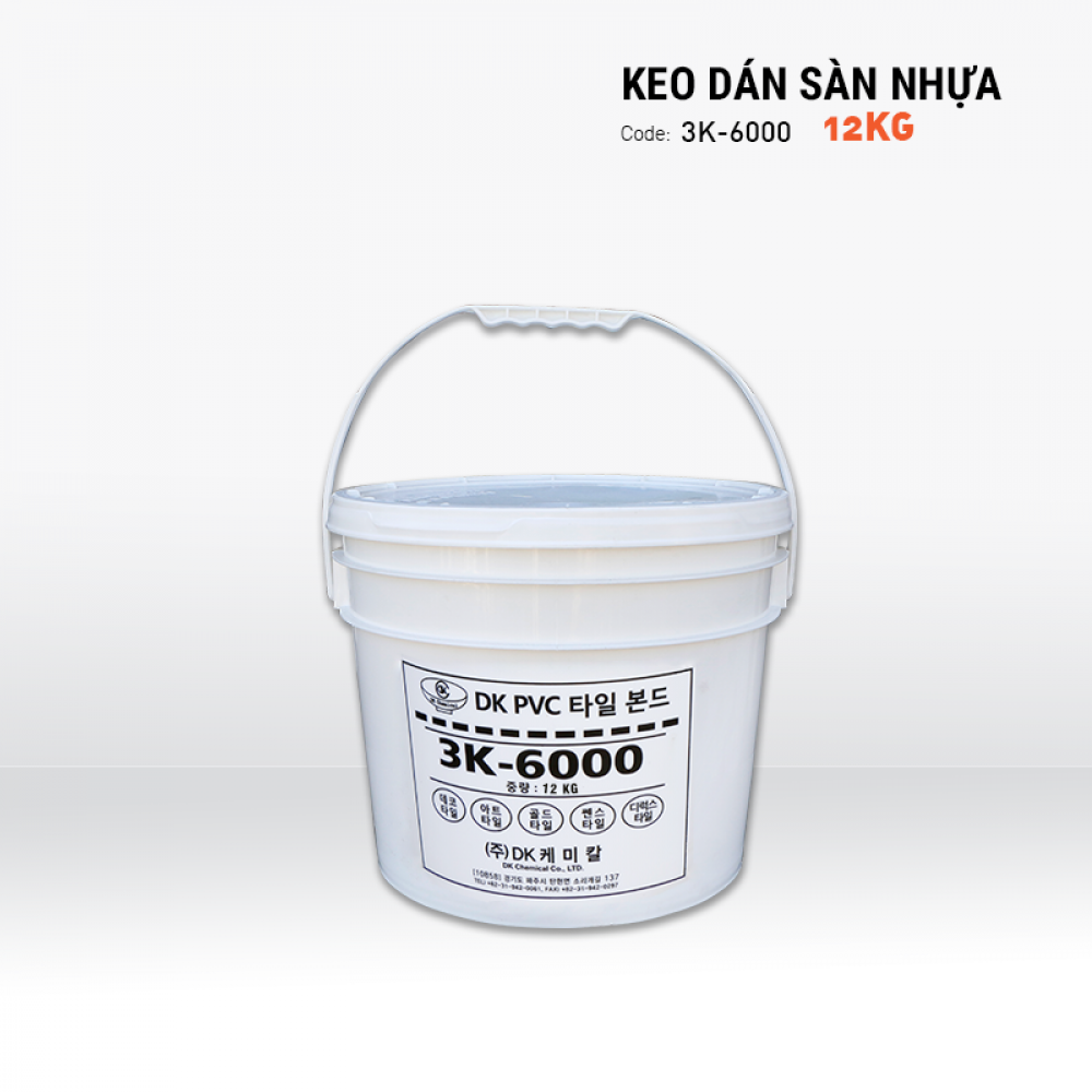 Keo dán sàn nhựa DK-6000 - 12Kg