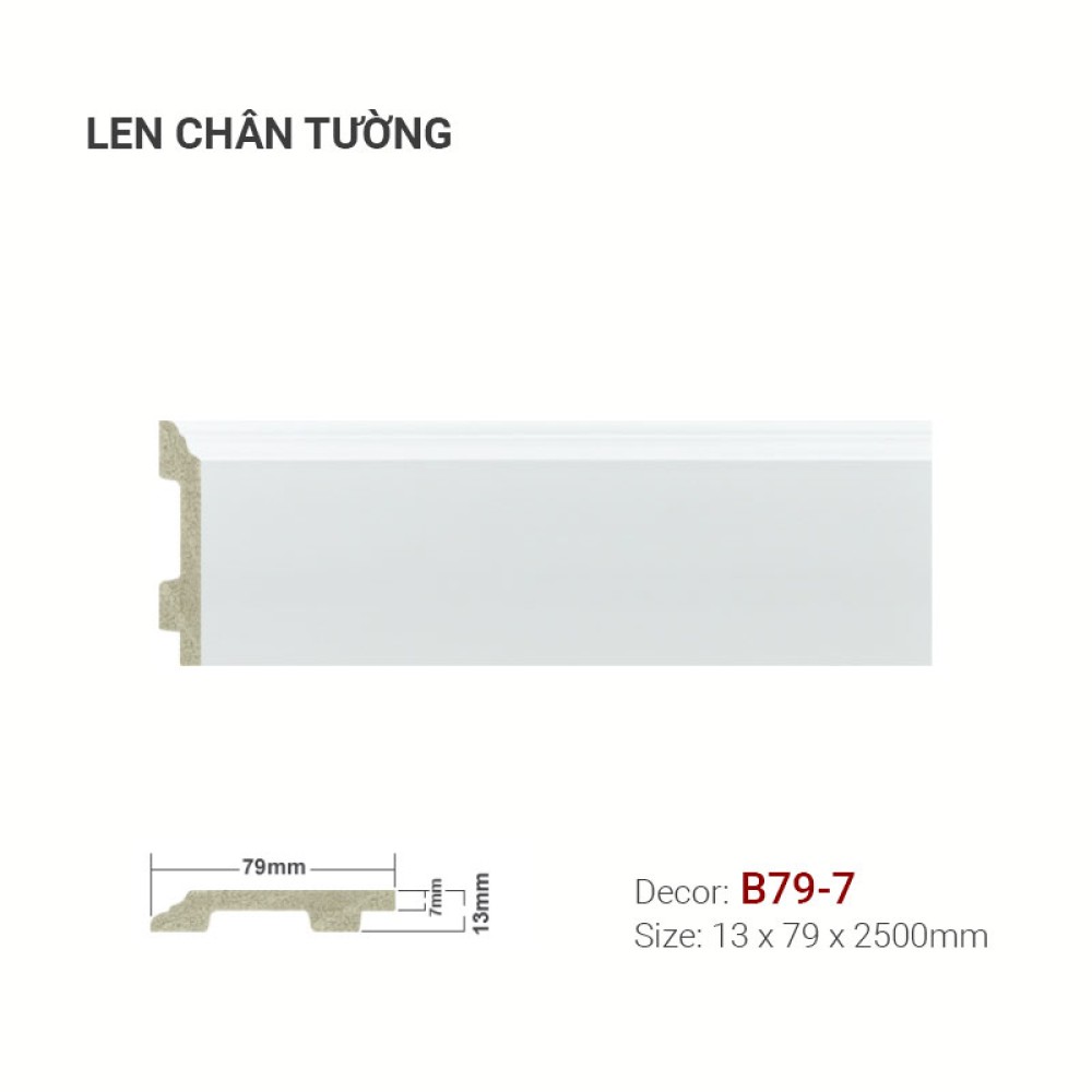 Len tường nhựa B79-7