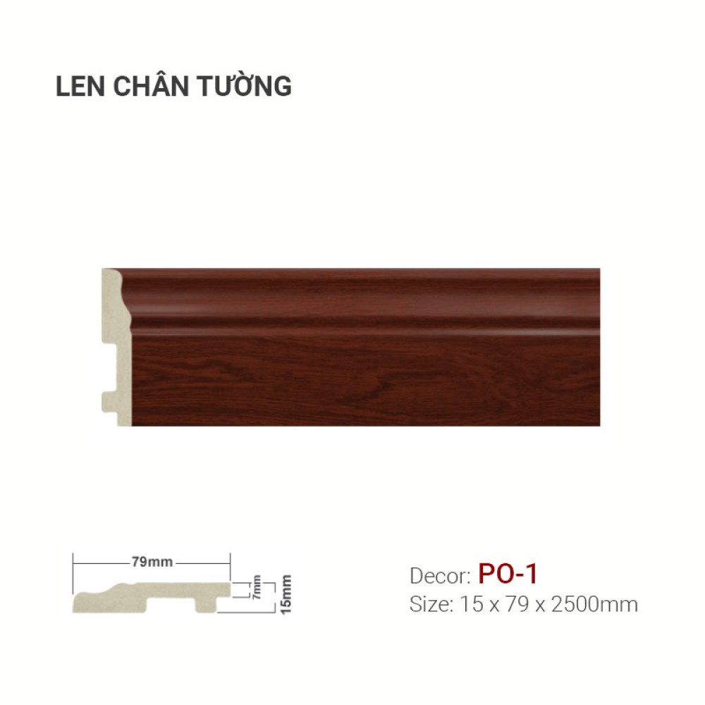 Len tường nhựa PO-1