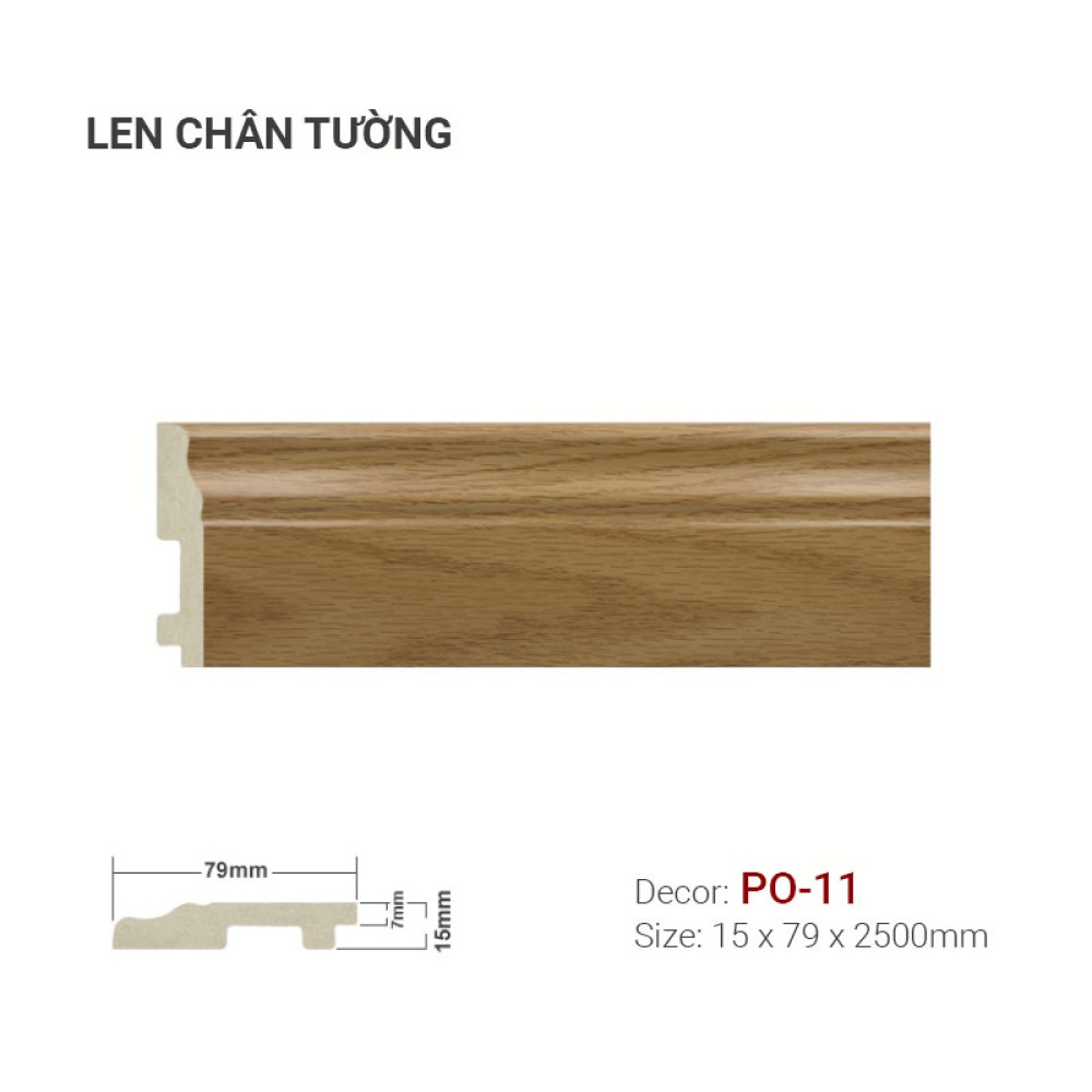 Len Tường Nhựa PO-11