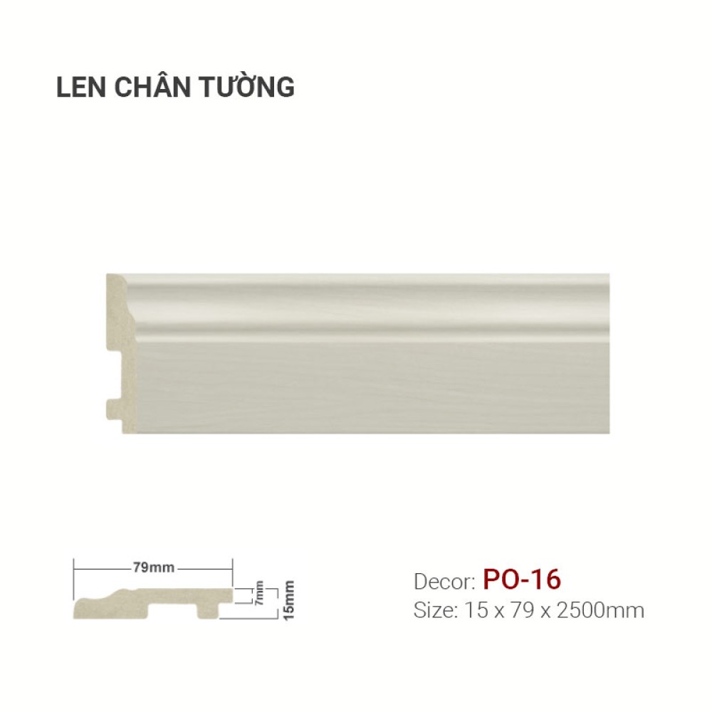 Len tường nhựa PO-16