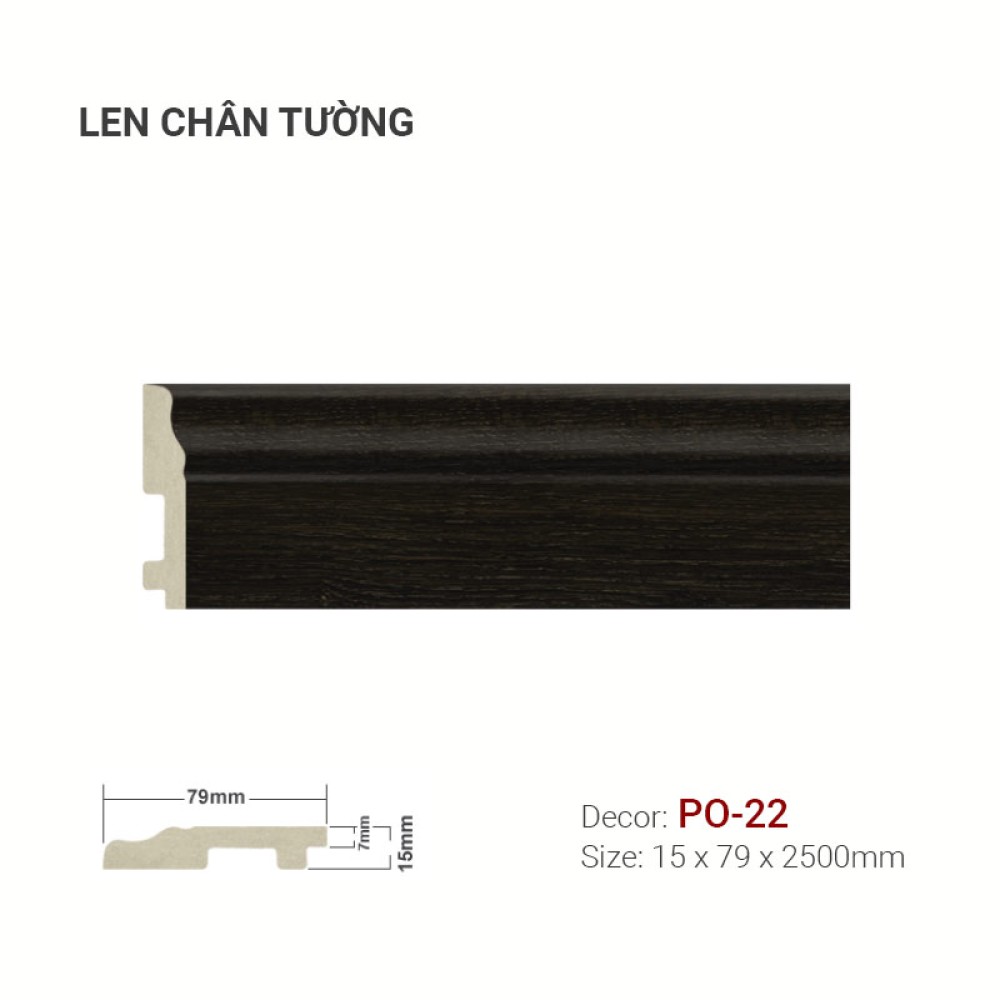 Len Tường Nhựa PO-22