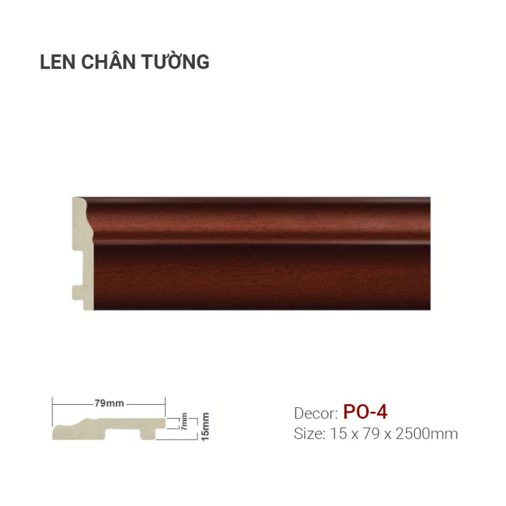 Len tường nhựa PO-4