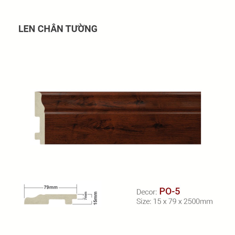 Len tường nhựa PO-5