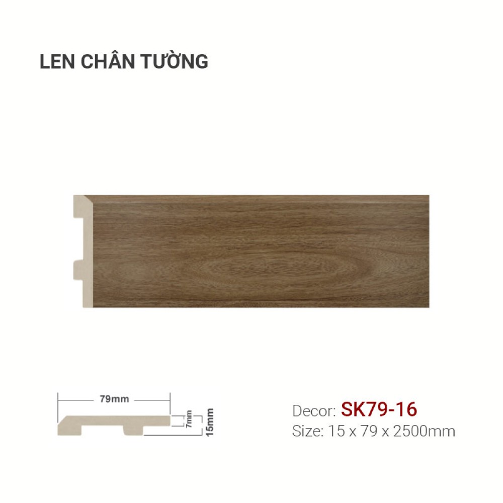 Len tường nhựa SK79-16