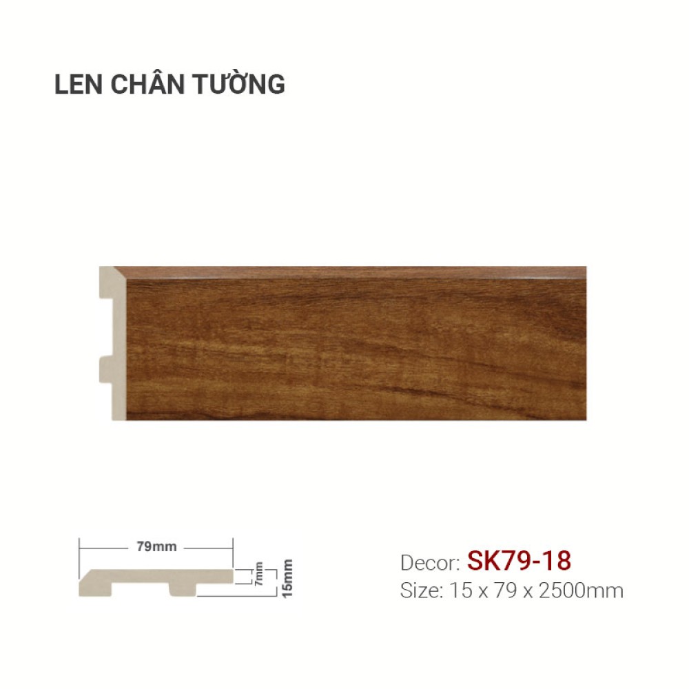 Len tường nhựa SK79-18