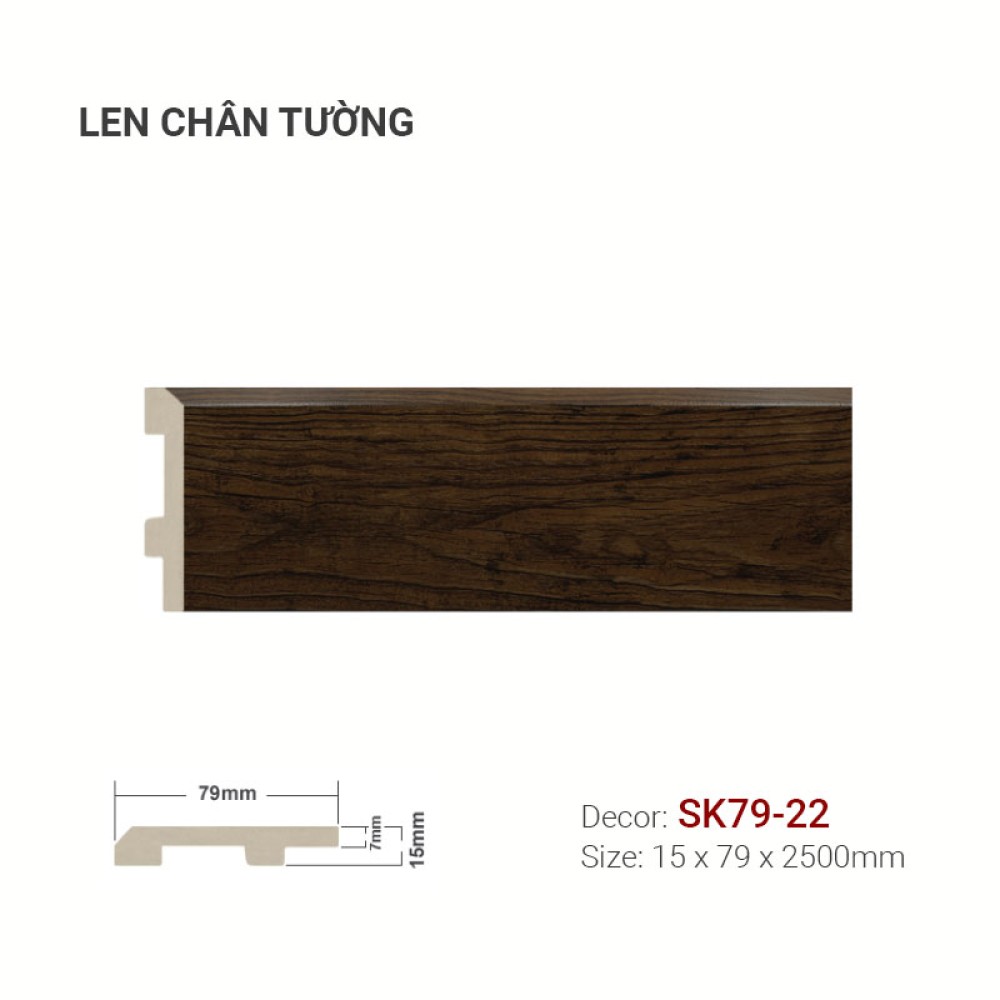 Len tường nhựa SK79-22