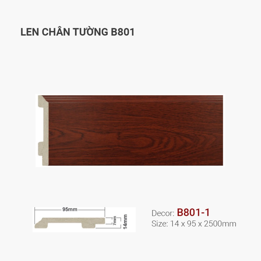 Len Tường Nhựa B801-1