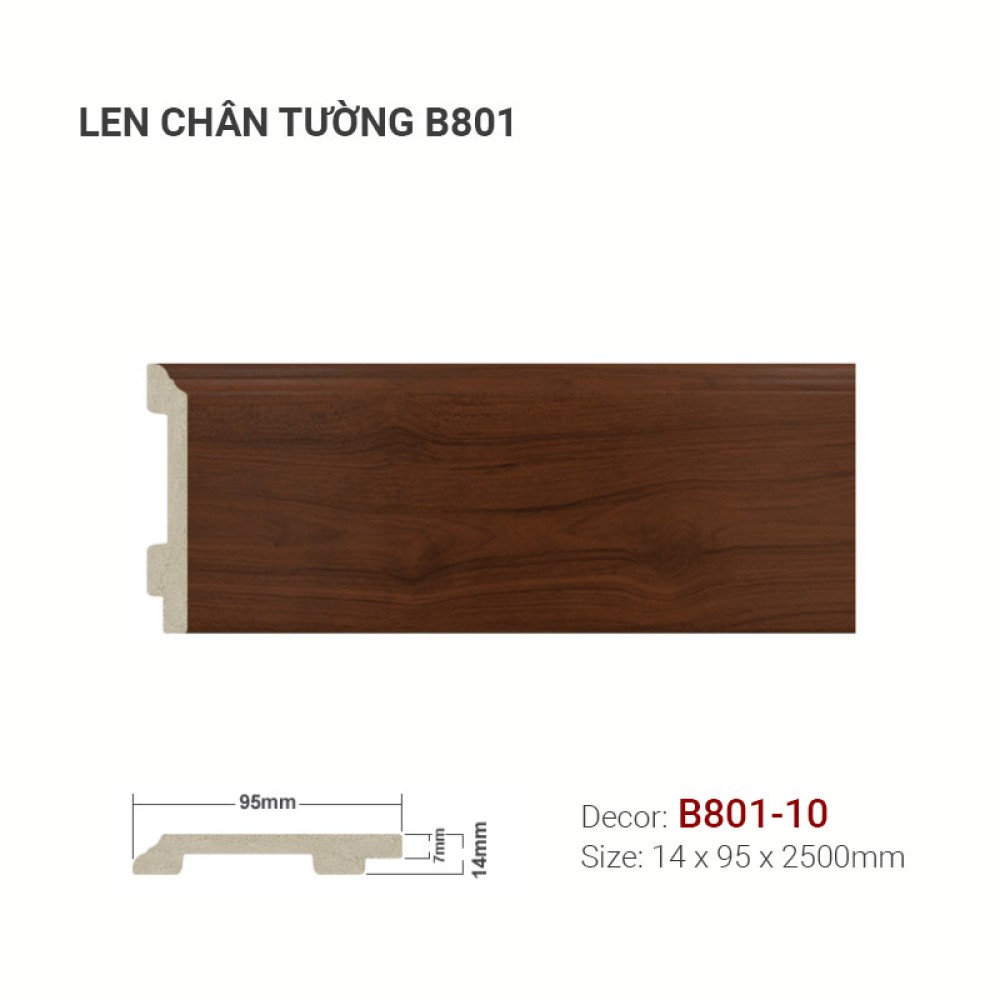 Len Tường nhựa B801-10