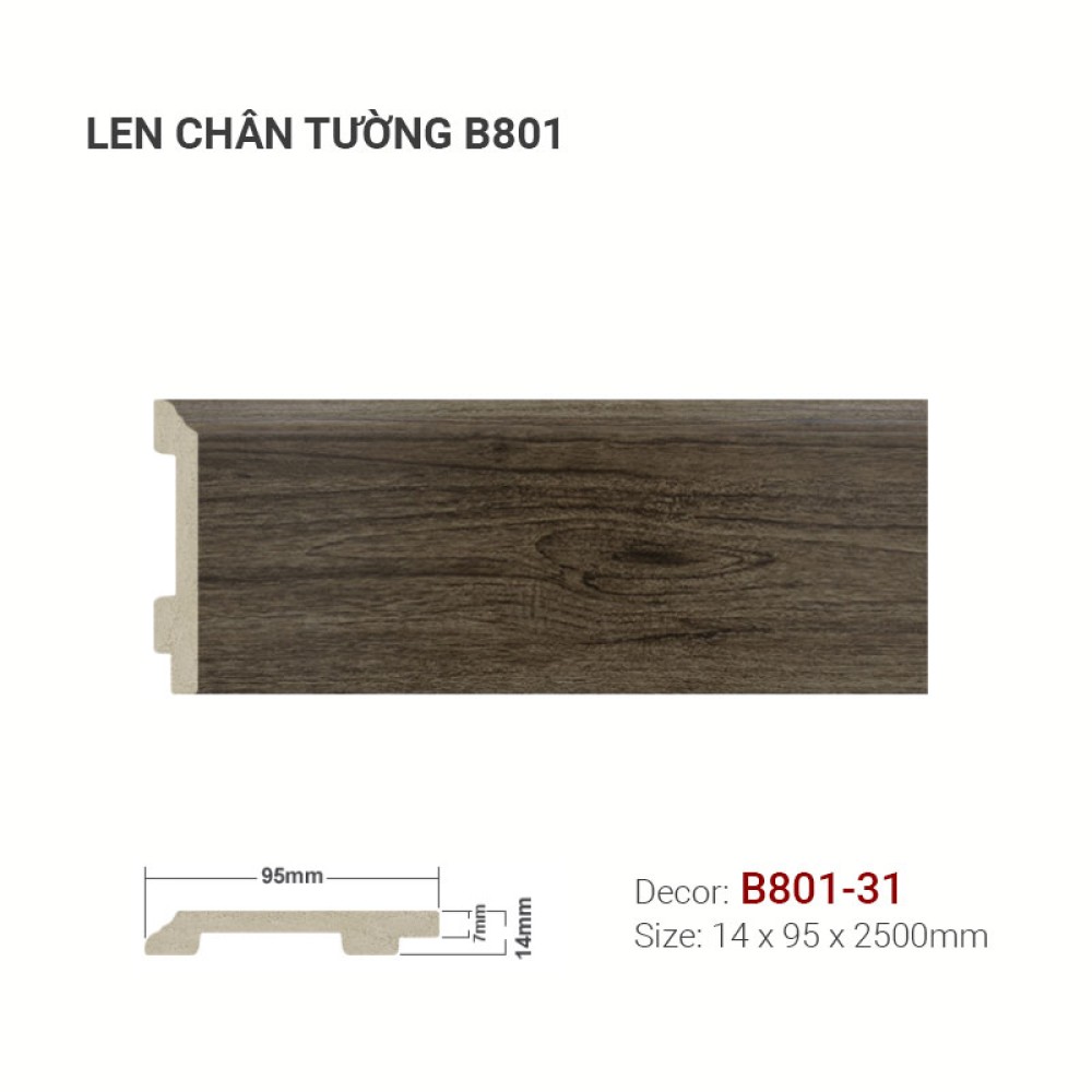 Len Tường Nhựa B801-31