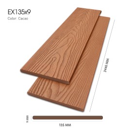 Gỗ Nhựa 3D Exwood EX135x9-Cacao