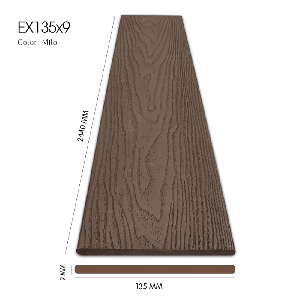 Gỗ Nhựa 3D Exwood EX135x9-Milo