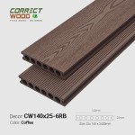 Sàn gỗ Correct Wood CW140X25-6RB Coffee