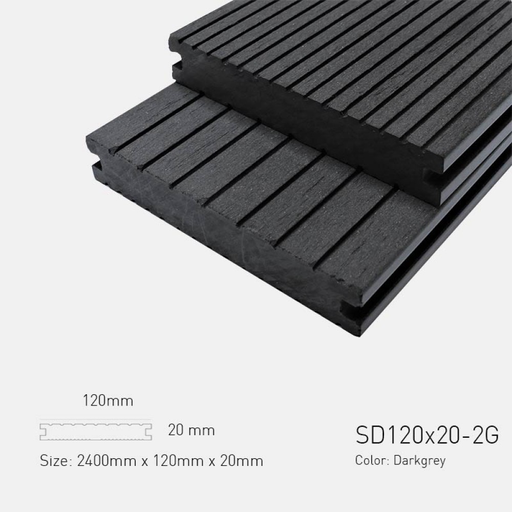 Sàn gỗ nhựa SD120x20_2G Dark grey