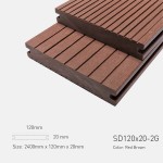 Sàn gỗ nhựa SD120x20_2G Redbrown