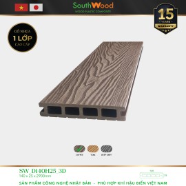 Sàn gỗ Southwood SW D140H25-3D Coffee