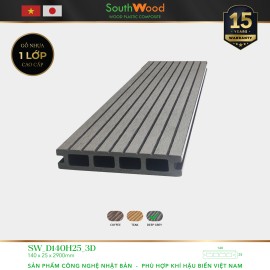 Sàn gỗ Southwood SW D140H25-3D Deep Grey