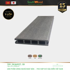 Sàn gỗ Southwood SW D146H25-3D Deep Grey