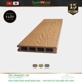 Sàn gỗ Southwood SW D146H25-3D Teak Sàn gỗ Southwood SW D146H25-3D Teak