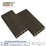 Sàn Gỗ Nhựa Ngoài Trời Correct Wood 2 Lớp HB 461