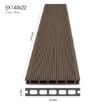 Sàn Gỗ Nhựa Ngoài Trời Exwood EX145x22-Milo