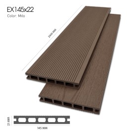 Sàn Gỗ Nhựa Ngoài Trời Exwood EX145x22-Milo