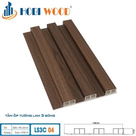 Tấm Ốp Lam Sóng Hobi Wood LS3C04