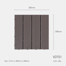 Vỉ gỗ nhựa VDT01 Coffee Vỉ gỗ nhựa VDT01 Coffee