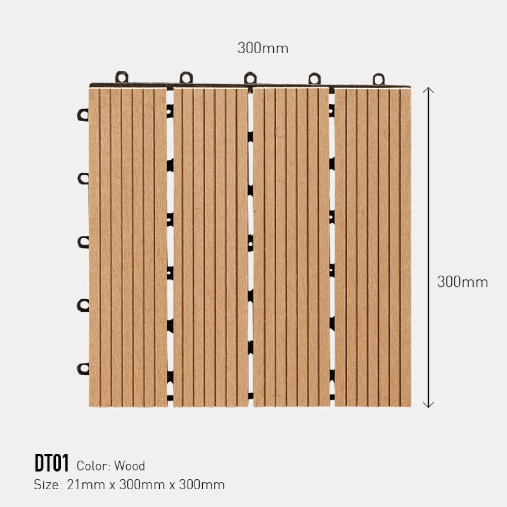 Vỉ gỗ nhựa AWood DT01-4 Wood