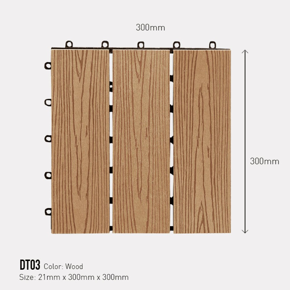 Vỉ gỗ nhựa AWood DT03 WG Wood