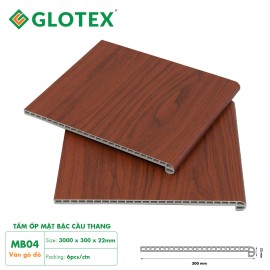 Mặt Bậc Cầu Thang Vân Gõ Đỏ Glotex MB04 Mặt Bậc Cầu Thang Vân Gõ Đỏ Glotex MB04