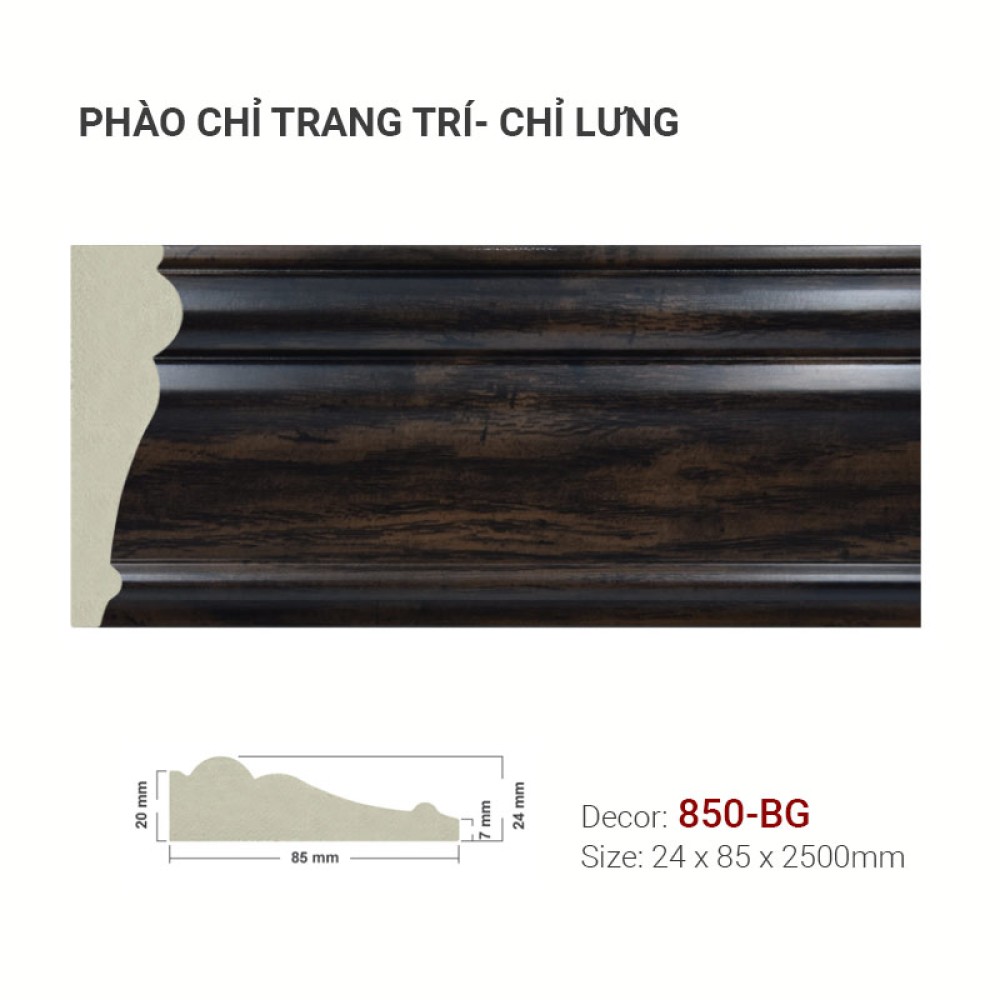 Phào Chỉ Trang Trí 850-BG