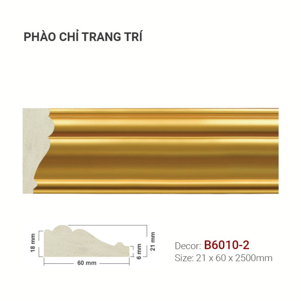 Phào Chỉ Trang Trí B6010-2