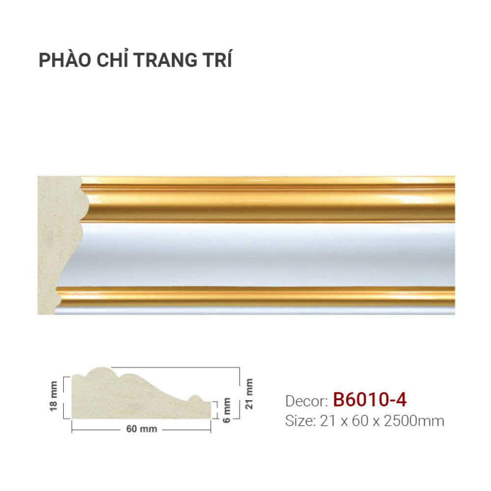 Phào Chỉ Trang Trí B6010-4