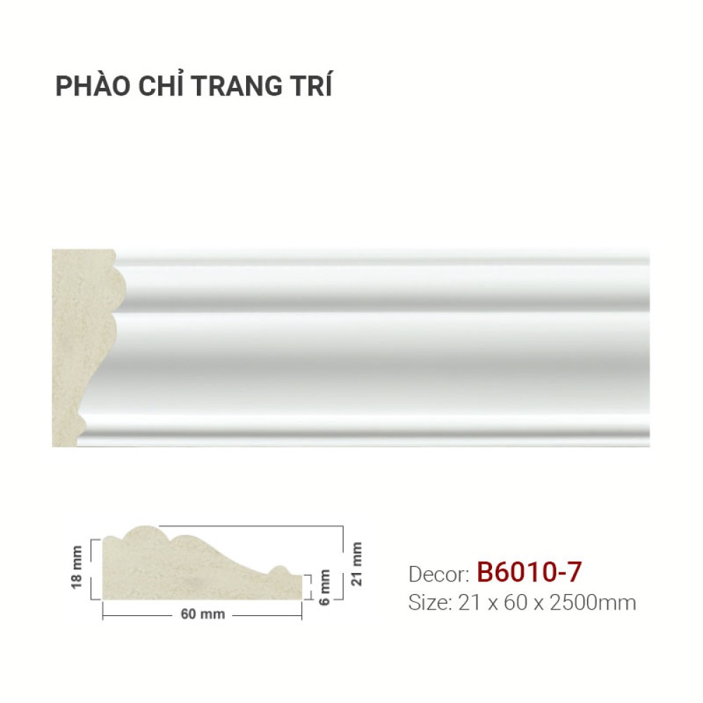 Phào Chỉ Trang Trí B6010-7