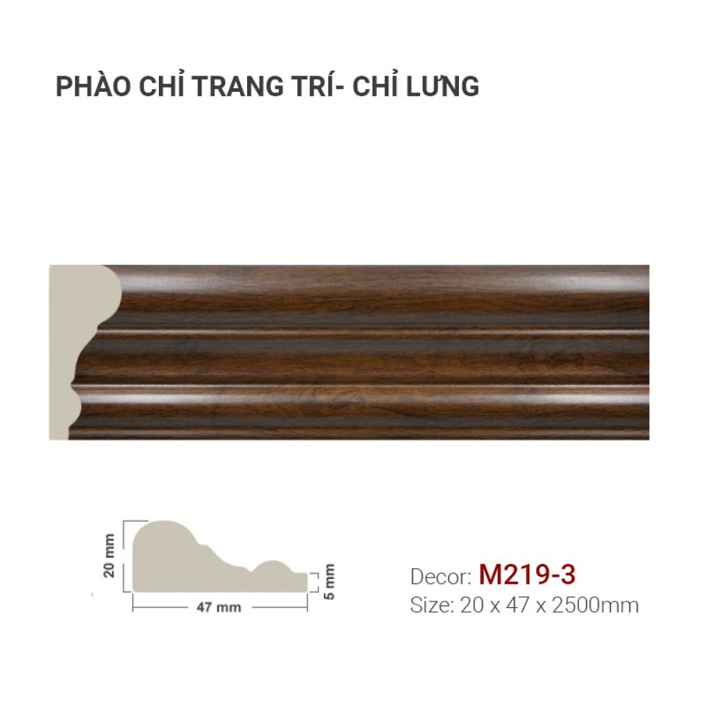 Phào Chỉ Trang Trí M219-3