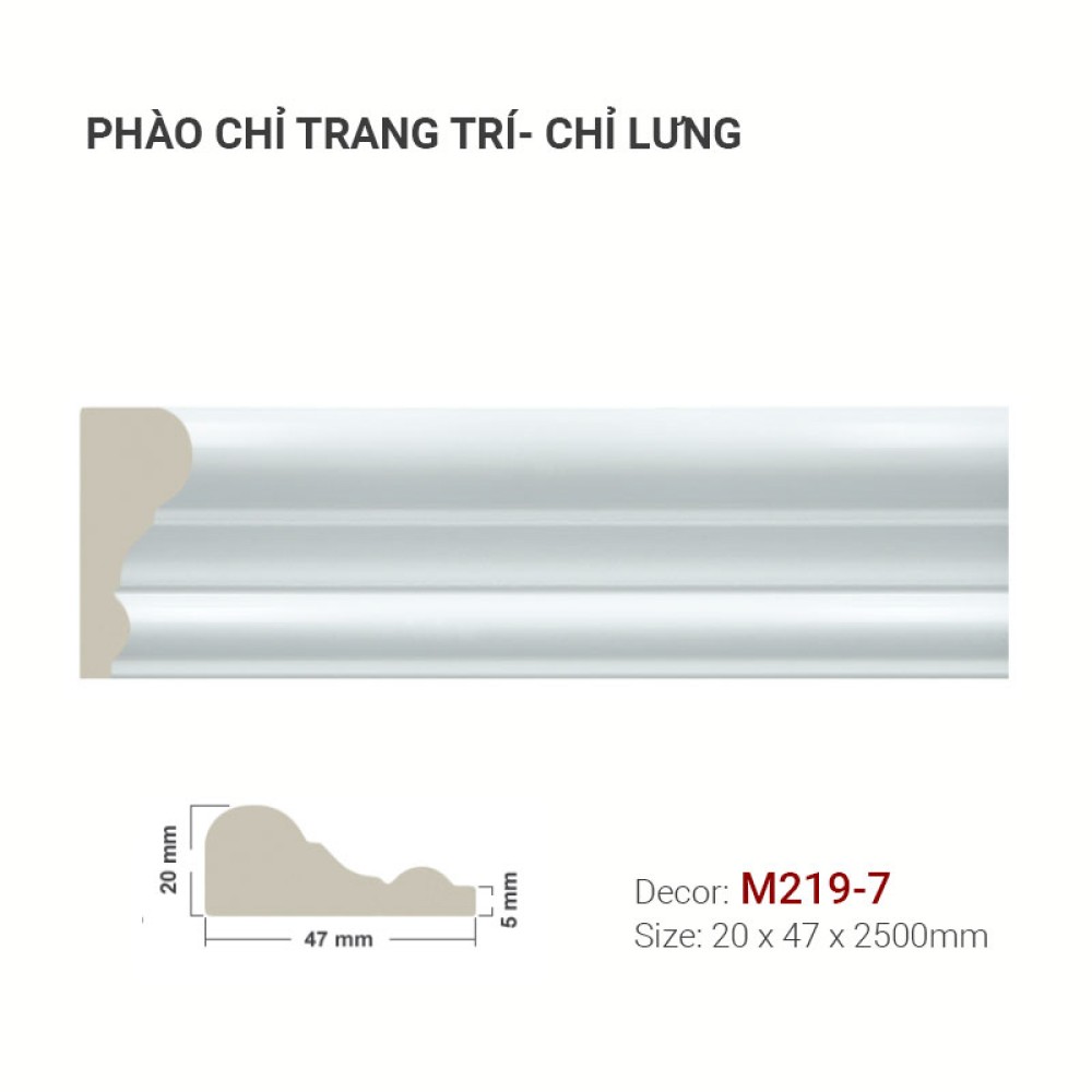 Phào Chỉ Trang Trí M219-7