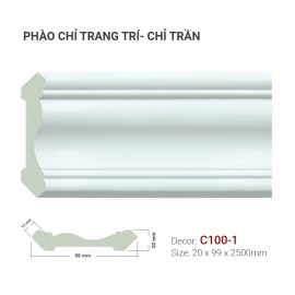 Phào Chỉ Trang Trí C100-1 Phào Chỉ Trang Trí C100-1