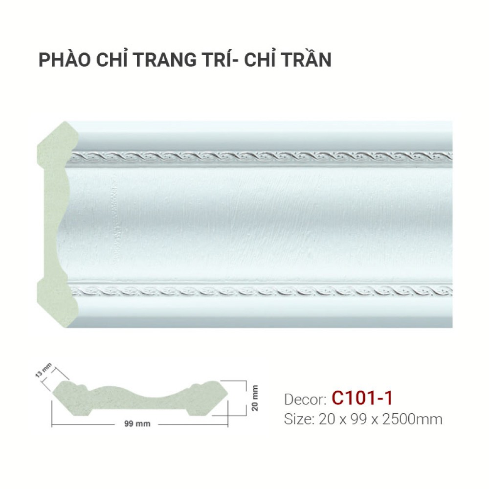 Phào Chỉ Trang Trí C101-1