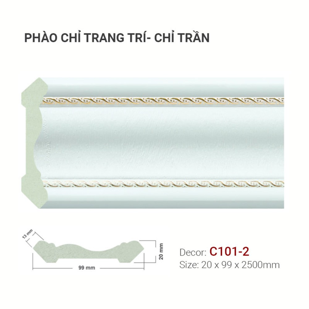 Phào Chỉ Trang Trí C101-2