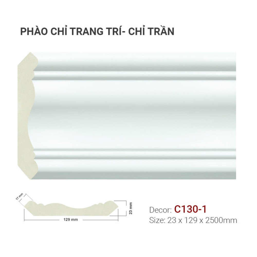 Phào Chỉ Trang Trí C130-1